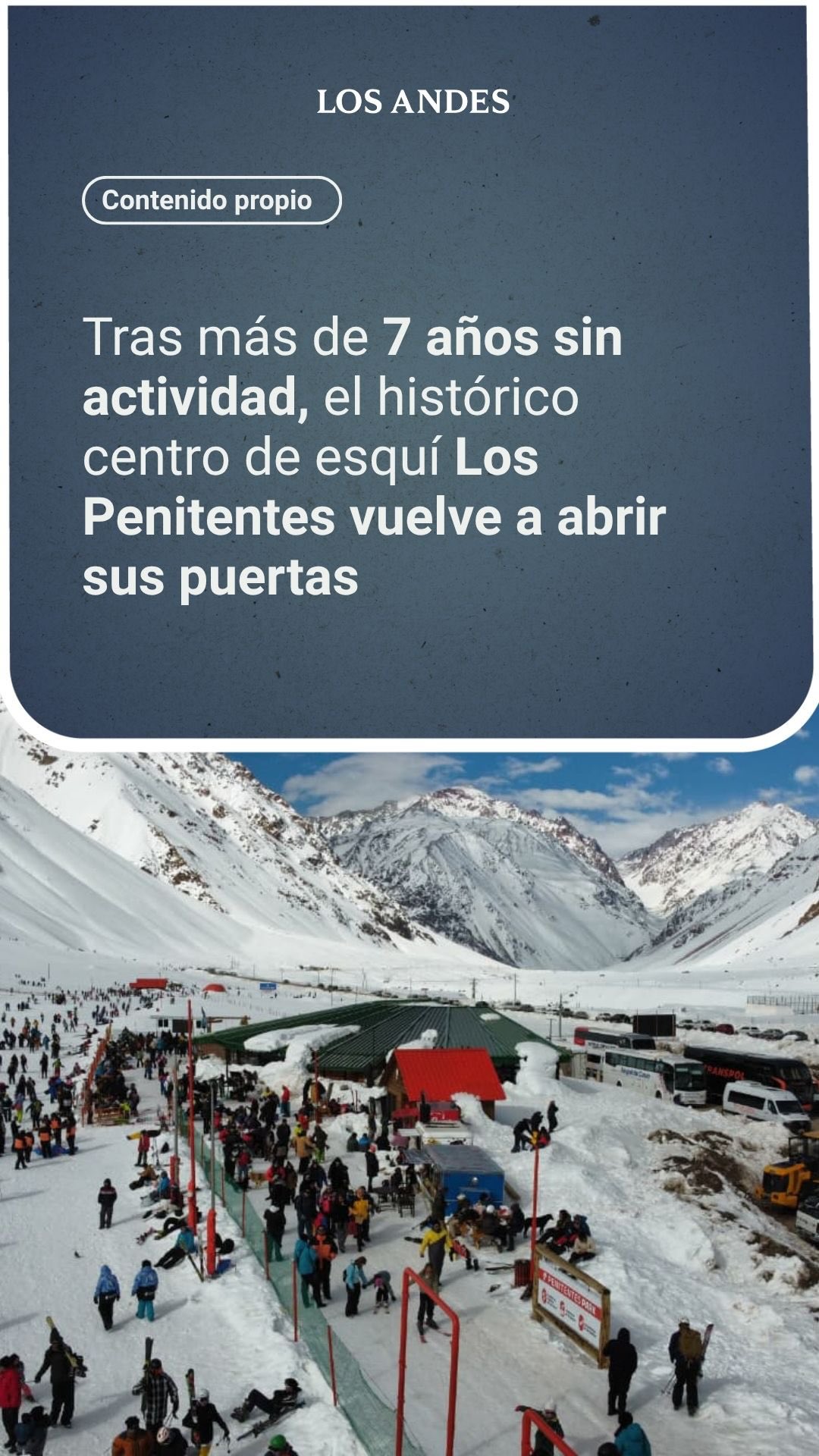 Instagram post shared by @losandesdiario